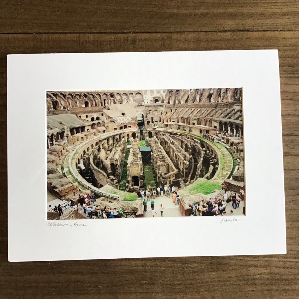 Original Photograph of Roman Colosseum by Pamela Fall